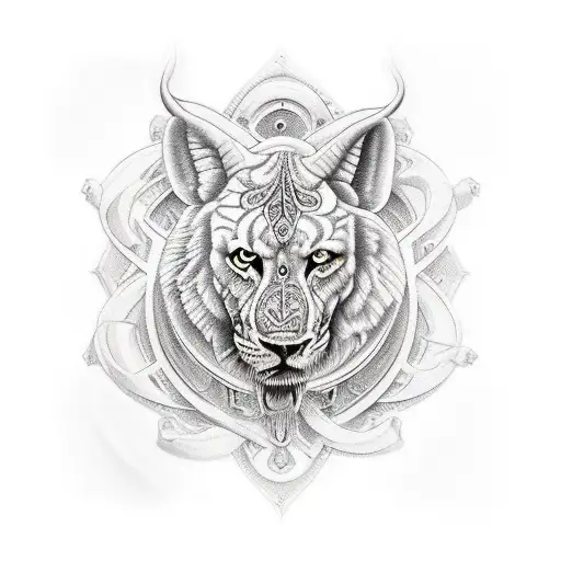 Lion traditional tattoo design vector Stock Vector  Adobe Stock