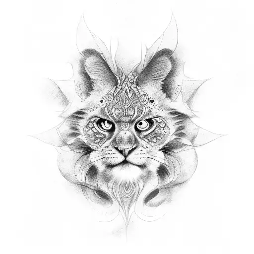 leon con sol tattoo design idea