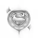 Superman tattoo design idea