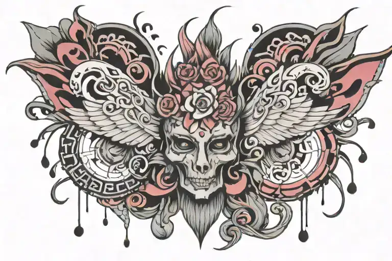 pain is inevitable suffering is optional tattoo design idea