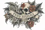 pain is inevitable suffering is optional tattoo design idea