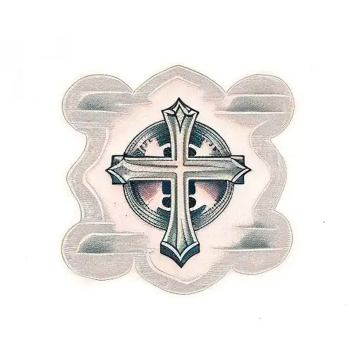 Christian Cross tattoo design idea