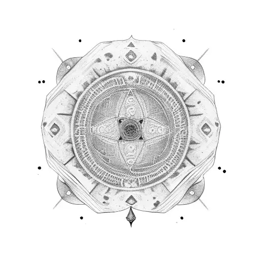 Round Shaped tatto should include hidden names- Ravindra, Savita, Nikita. tattoo design idea