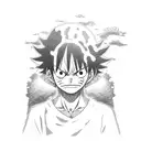 anime luffy tattoo design idea