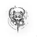 the sentence "and if I go I wanna go with you" in a gothic and romantic stye tattoo design idea