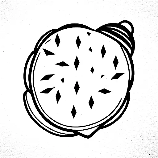 watermelon and make up tattoo design idea