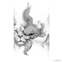 The mid night gospel tattoo design idea