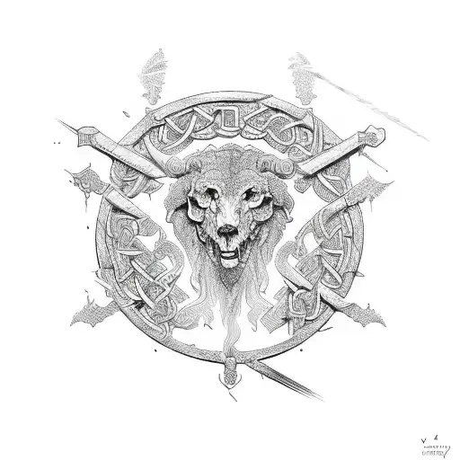 Celtic cross tattoo design idea