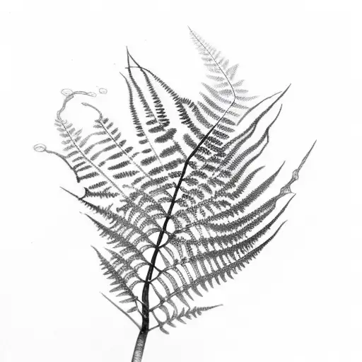 Fern Tree tattoo design idea