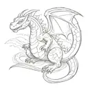 dragonite tattoo design idea