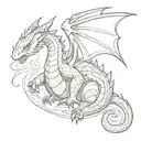 dragonite tattoo design idea