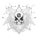 A hacker symbolized as a ghostly figure surrounded by lines of code in a notebook tattoo design idea