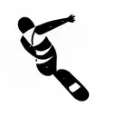 snowboard tattoo design idea