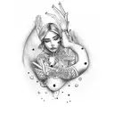 bebe agarrando la mano de su mama tattoo design idea