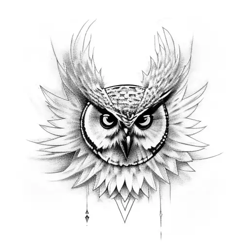 Magic the Gathering owl tattoo design idea