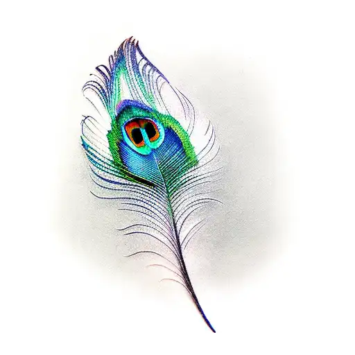 Peacock feather tattoo design idea