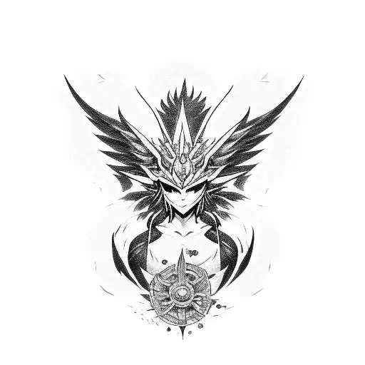 The digimons: Angewomon and Angemon tattoo design idea