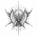 Angewomon and Angemon tattoo design idea