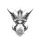 The digimons: Angewomon and Angemon tattoo design idea