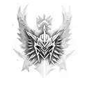 The digimons: Angewomon and Angemon tattoo design idea