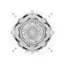 toroidal dynamic tattoo design idea