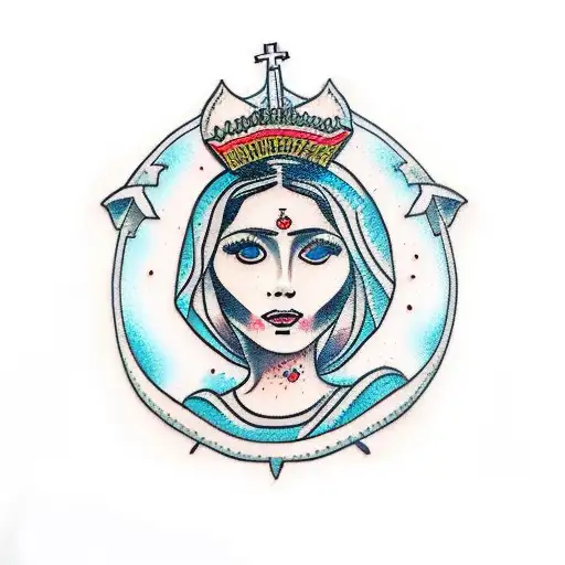 our lady of guadalupe tattoo design idea