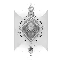 area code tattoo design idea