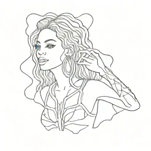 beyonce song alien superstar tattoo design idea