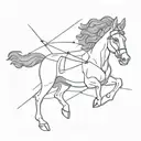 beyonce song alien superstar showcssing a horse and a space shuttle tattoo design idea