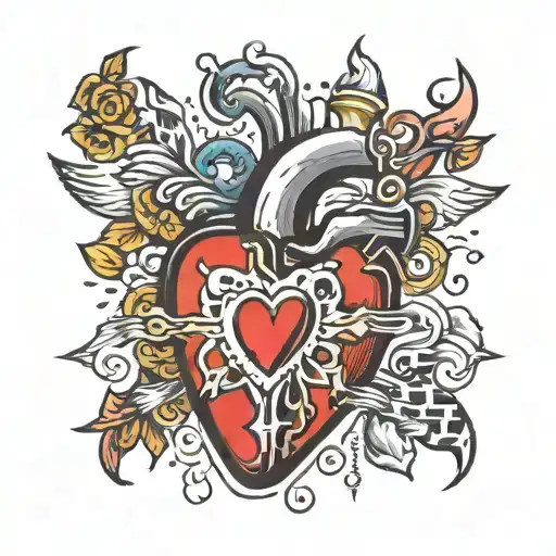 cardiac arrest tattoo design idea