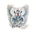 angel kill devil  tattoo design idea