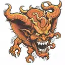 the devil is dancing tattoo design idea