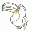 toucan tattoo with colourful tattoo design idea