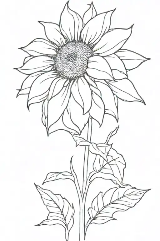 but i still feel you all around and sunflower  tattoo design idea