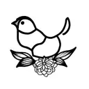 Chick tattoo design idea