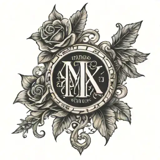 roman numerals 12 10  2021 tattoo design idea