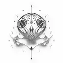 pond hockey tattoo design idea