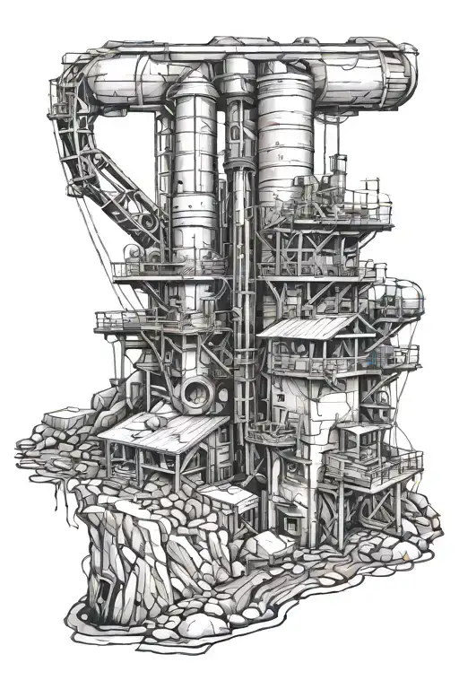 coal mine tattoo design idea