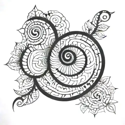 fibonacci sequence tattoo design idea