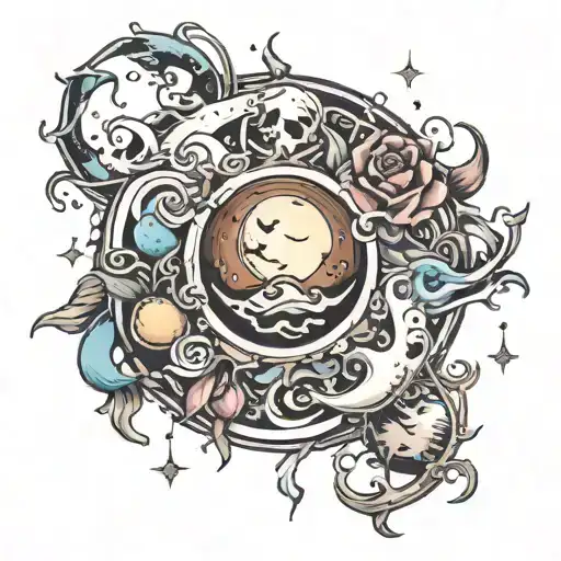 water, Earth, Oxygen, Sun,Moon,humanity,organ doner, blood tattoo design idea