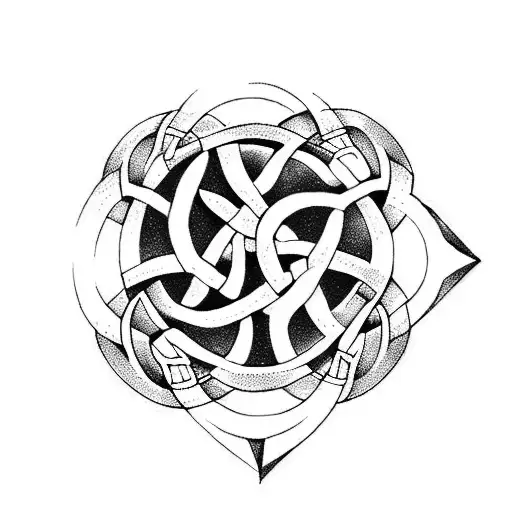 celtic trinity knot tattoo design idea