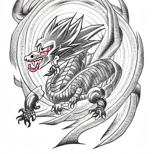 dragon ball tattoo design idea