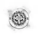 RN logo tattoo design idea