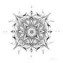 Dark, gothic mandala flash sheet. tattoo design idea