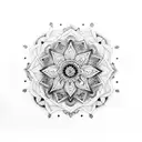 Dark, gothic mandala flash sheet. tattoo design idea