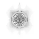 Dark, gothic, mandala flash sheey tattoo design idea