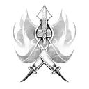 viking axe tattoo design idea