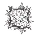 Stars tattoo design idea