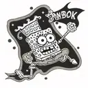 spongebob tattoo design idea