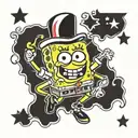 spongebob tattoo design idea